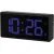 Bild: Hama Wecker Skye 222211 | analog ohne Ticken | leise | Multicolor | schwarz | minimalistisch | batteriebetrieben