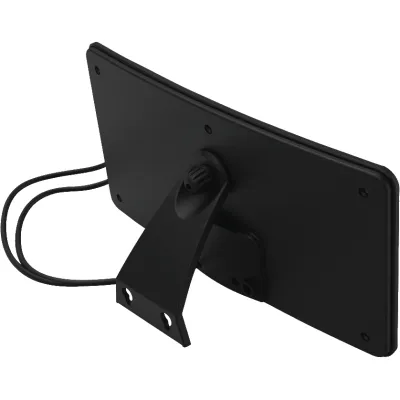 Hama Zimmerantenne 221087 | DVB-T2 Innenantenne aktiv | Verstärker 45dB | 5G-Filter | USB | Stoffdesign grau/schwarz