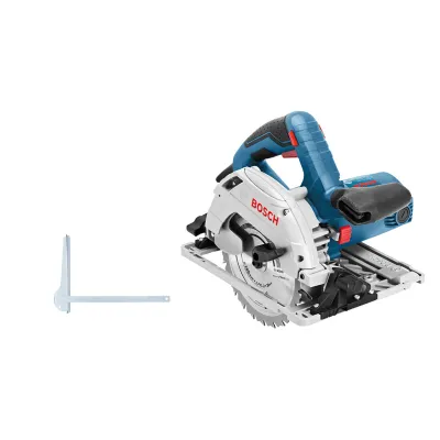 Bosch Handkreissäge GKS 55+ GCE 0601682100 | 1350W | 165 mm Sägeblatt | 63 mm Schnitttiefe | Professional | Blau