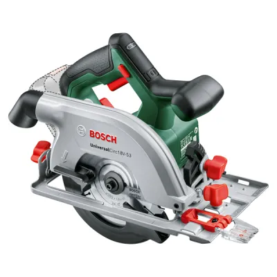Bosch Akku-Kreissäge UniversalCirc 18V-53 06033B1400 | 18V Solo | 53mm Schnitttiefe | 160mm Sägeblatt | ohne Akku | grün