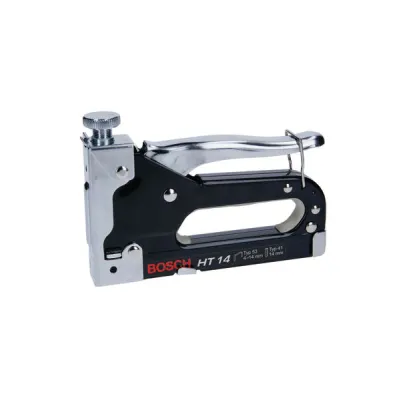 Bosch Handtacker HT 14 0603038001 | Klammertyp 53 4-14 mm | stufenlos regelbar | Stahl | gepolsterter Griff