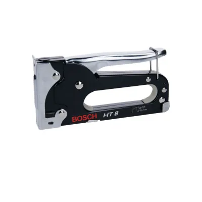 Bosch Handtacker HT 8 | 0603038000 | für Klammertyp 53 (4-8 mm) | Metall | ergonomisch | schwarz | 210x75x25 mm