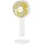 Bild: Unold Handventilator 86620 Breezy II | USB-Akku 2000mAh | 5 Geschwindigkeitsstufen | Standfuß mit Spiegel | Weiß