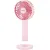 Bild: Unold Handventilator 86624 Breezy II | Akku 2000mAh | 5 Geschwindigkeiten | USB-Ladekabel | Standfuß mit Spiegel | pink