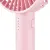 Bild: Unold Handventilator 86624 Breezy II | Akku 2000mAh | 5 Geschwindigkeiten | USB-Ladekabel | Standfuß mit Spiegel | pink