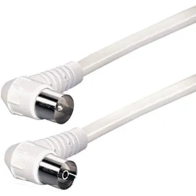 Hapena Antennen-Kabel 2,5m ws 13621 Koax-Stecker - Kupplung Winkel 100dB