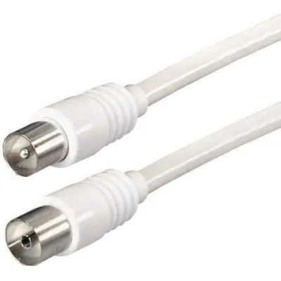 Hapena Antennen-Kabel 7,5m ws 12971 Koax-Stecker - Koax-Kupplung 100dB