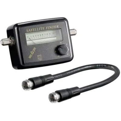 Hapena Satellitenfinder 14600 | SAT-Finder analog | Spiegelskala | dB-Regler | 950-2400 MHz | akustische Kontrolle
