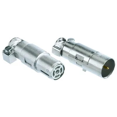 HARTING Stiftkontakt 09150013013 | Han D Coax-Kontakt | Crimp | 10A | 0,14-2,5mm² | 9,5mm | Thermoplast | kieselgrau
