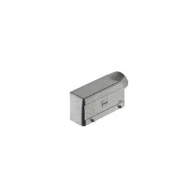 HARTING Tüllengehäuse 19300241515 Han 24B-gs-M25 | 2x24DD | Aluminium-Druckguss | IP65 | seitlicher Kabeleingang | grau