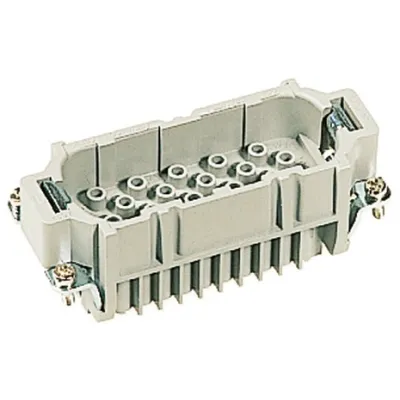 Harting Kontakteinsatz Crimp 09210403001 | 40-polig | Stift | Thermoplast | Größe 16B | 10A | 250V | kieselgrau