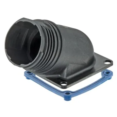 Harting Anbaugehäuse Han F+B-agw 09155030901 | Gehäuse für Rechtecksteckverbinder | IP67 | Kunststoff | 51,6x51,4mm