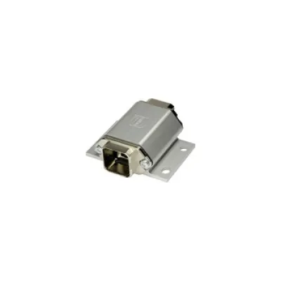 HARTING Gender Changer 09352210501 | RJ45 PushPull Cat 6A Kupplung | IP65 | geschirmt | Aluminium | mit Staubschutz