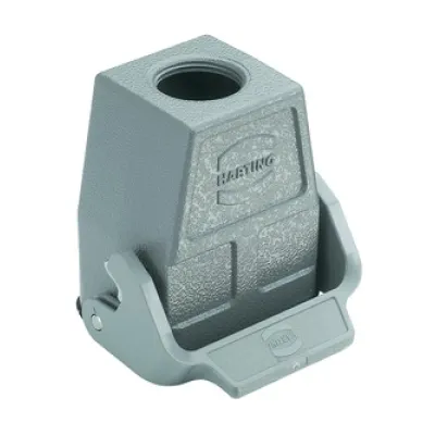 Harting Kupplungsgehäuse Han 6B-kg-LB-M32 19300060757 | Aluminium-Druckguss | Längsbügel | 1x M32 | IP65 | grau