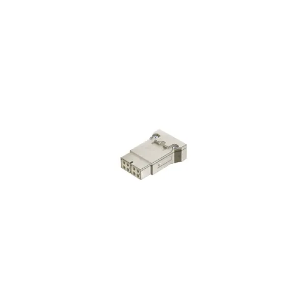 Harting Kontakteinsatz Han Bu 1 Kabel 09140083121 | 8-polig Buchse | Crimpanschluss | 10A | Thermoplast | kieselgrau