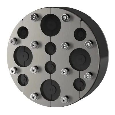 Hauff Ringraumdichtung HRD150 SG | Abdichtung Kabel Ø150 mm | Edelstahl V2A | EPDM | gas- & wasserdicht | teilbar