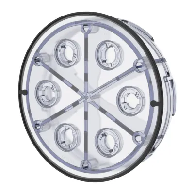 Hauff Verschlussdeckel HSI150 DT | Ø 150 mm | druckdicht | transparent | ABS/TPE | gas- und wasserdicht