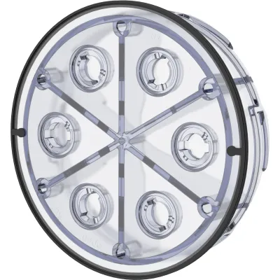 Hauff Verschlussdeckel HSI150 DT | Ø 150 mm | druckdicht | transparent | ABS/TPE | gas- und wasserdicht