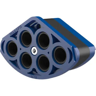 HAUFF Segmente SEG 6x21 | HSI 150-S3 Zubehör | 6-fach | Ø 15-21mm | gas- & wasserdicht | nachbelegbar