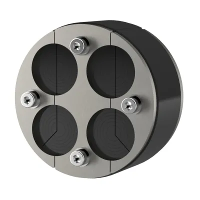 Hauff Ringraumdichtung HRD 100-SG-4/8-30 | Mauerdurchführung 4x8-30mm | Ø100mm | Edelstahl | gas- & wasserdicht
