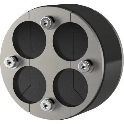 Hauff Ringraumdichtung HRD 100-SG-4/8-30 | Mauerdurchführung 4x8-30mm | Ø100mm | Edelstahl | gas- & wasserdicht