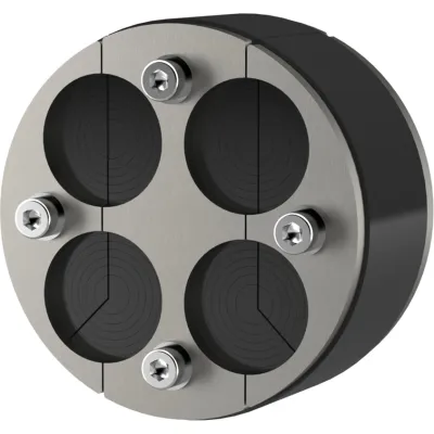 Hauff Ringraumdichtung HRD 100-SG-4/8-30 | Mauerdurchführung 4x8-30mm | Ø100mm | Edelstahl | gas- & wasserdicht