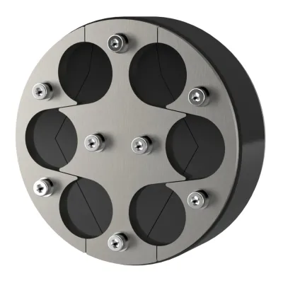 Hauff Ringraumdichtung HRD150 SG | Mauerdurchführung 6x8–35mm | Edelstahl A2/EPDM | 150mm | gas- & wasserdicht