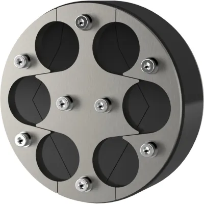Hauff Ringraumdichtung HRD150 SG | Mauerdurchführung 6x8–35mm | Edelstahl A2/EPDM | 150mm | gas- & wasserdicht