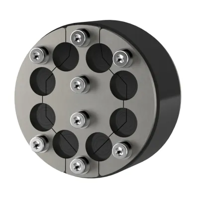 Hauff Ringraumdichtung HRD100 SG 8x4-16,5 | Mauerdurchführung Kabel 4-16,5mm | Ø100mm | A2 Edelstahl