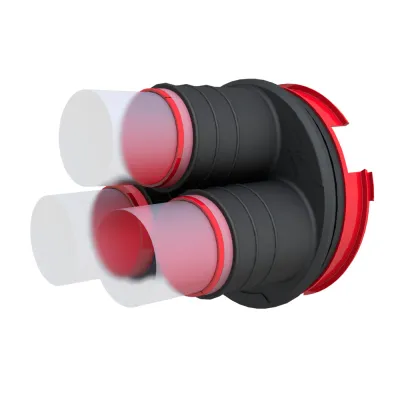 Hauff Systemdeckel flexibel HSI150 SF3x58 | gas- & wasserdicht | Kabel 34-58 mm | Silikon/ABS | werkzeuglos