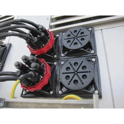 Hauff Systemdeckel HSI 150 D1X80 WS | Kabelabdichtung Warmschrumpf | Bajonettverschluss | gas- & wasserdicht