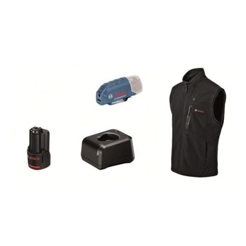 Bild: Heat+Jacket GHV 12+18V Kit Größe M (schwarz, inkl. Ladegerät GAL 12V-20 Professi