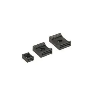 HEBOTEC Klettbandsockel KBS-KE 8-35 3011-004-180C | Kabelbefestigung mit Klettband | für Leitungen | 10 Stück