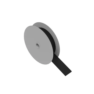 HEBOTEC Klettband 11-KE20025FRT | Kabelmanagement | 25m Rolle | 20mm breit | selbstverlöschend UL94-V2 | schwarz