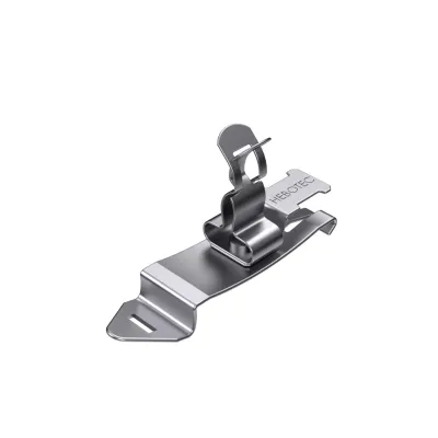 HEBOTEC Schirmanschlussklemme SKHZ 3-12 | 1031-011C | für 35-mm-Hutschiene | Zugentlastung | Federstahl | VE10