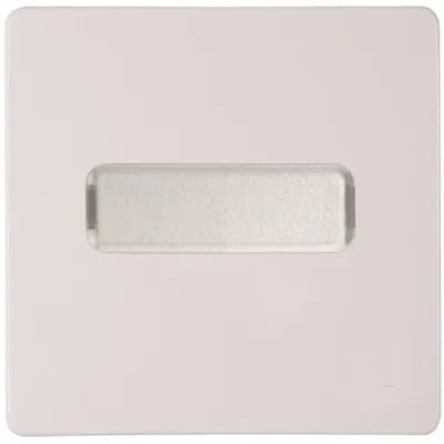 Kopp Flächenwippe HK05 334202002 | Schalterabdeckung mit Beschriftungsfeld | 1-fach | Kunststoff | arktisweiß | IP20