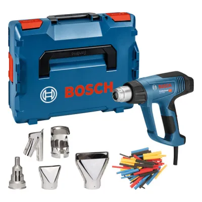 Bosch Professional Heißluftgebläse GHG 23-66 2300W | 50–650 °C | 10 Stufen | 4 Programme | L-BOXX | Blau