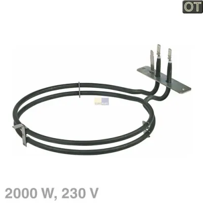 Heizelement Küppersbusch 534319 Heißluftheizung EIKA B17171 für Backofen