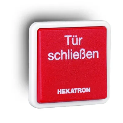 Hekatron Handauslöstaster HAT 02 / 6500143 | Aufputz/Unterputz | Manuelle Feststellvorrichtung | IP20 | Weiß