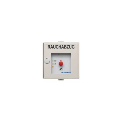 HEKATRON Druckknopfmelder DKT 02 gr 6200118 | Handmelder | Aufputz | 2 Wechsler | 24-30V | IP20 | grau RAL 7035