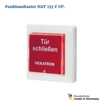 HEKATRON Funkhandauslösetaster UP HAT 155 F | 31-4100022-01-01 | IP20 | Kunststoff | Weiß | 81x81x21mm