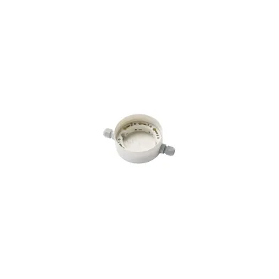 Hekatron Montagesockel 143 AF | Aufputz für Rauch- & Thermoschalter | Feuchtraum | Ø 80mm | Höhe 40,5mm | weiß