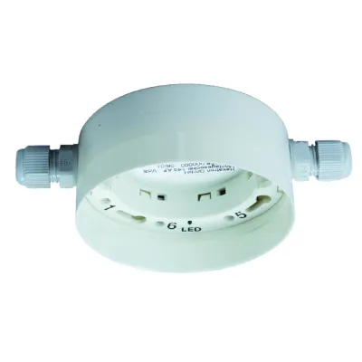 Hekatron Montagesockel 143 AF | Aufputz für Rauch- & Thermoschalter | Feuchtraum | Ø 80mm | Höhe 40,5mm | weiß