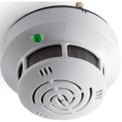 HEKATRON Rauchschalter ORS 144 K 5000580-0401 | Optisch | VdS anerkannt | 18-28V DC | Einbau | Weiß RAL 9010 | Ø 80 mm