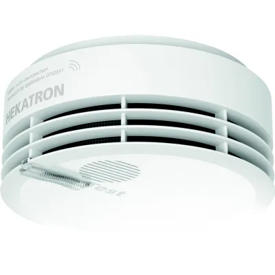 Hekatron Rauchwarnmelder Genius Plus X 31-5000030-02-01 | Funkvernetzbar | 10 Jahre Batterie | VdS/Q-Label | Weiß