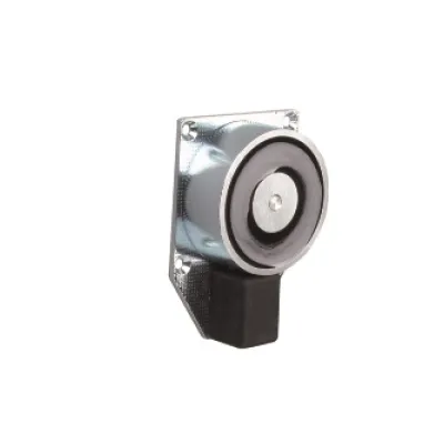 HEKATRON Türhaftmagnet THM 425 | 686N Haftkraft | 24V DC | rund | Aluminium | Wandmontage | 1,5W | silber/​schwarz
