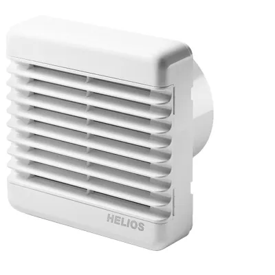 Helios Abluftventil ABV 100 | Wand- & Deckeneinbau | 100 mm Ø | Kunststoff | elektrisch verstellbar | alpinweiß | IP44