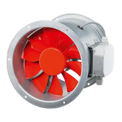 Helios Axial-Hochleistungsventilator HRFD 315/2 TK | Rohrventilator 315 mm | 400 V | 4080 m³/h | IP55 | Stahl | Flansch