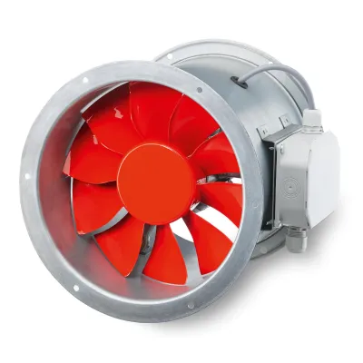 Helios Axial-Hochleistungsventilator HRFD 315/2 TK | Rohrventilator 315 mm | 400 V | 4080 m³/h | IP55 | Stahl | Flansch
