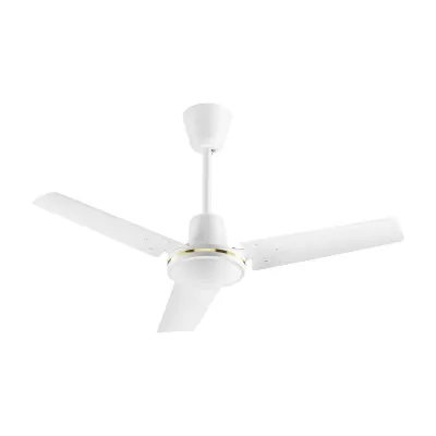 Helios Deckenventilator DVW 90 | 900mm | 50W | Metall weiß | 340 U/min | 230V | reversierbar | Pendelrohr variabel